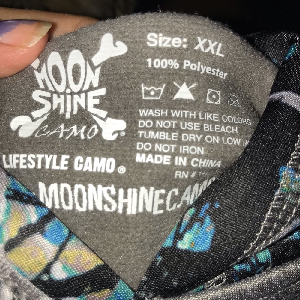 Camo moonshine hoody